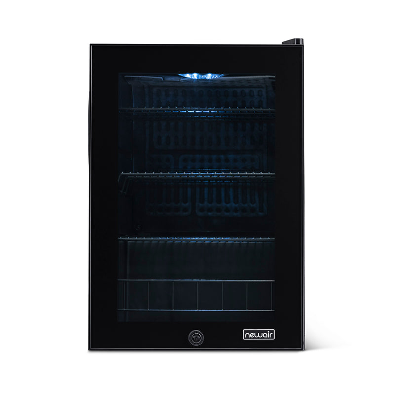 NewAir 90 Can Freestanding Beverage Fridge with Adjustable Shelves and Lock