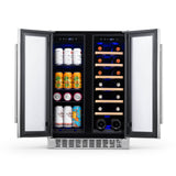 NewAir 20 Bottles/60 Cans Dual Zone Wine/Beverage Cooler