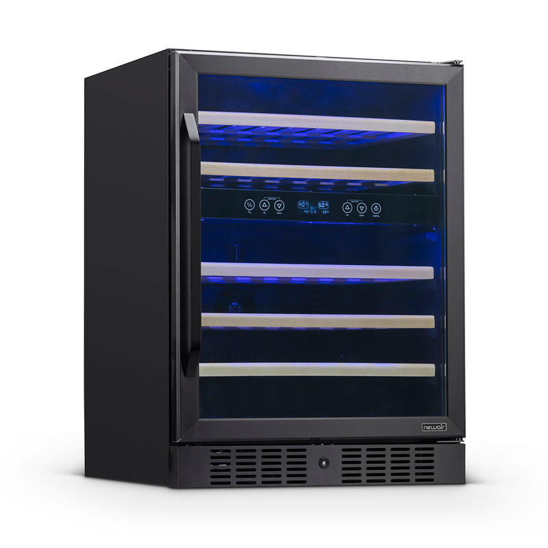 NewAir 24" Built-in 46 Bottle Dual Zone Compressor Wine Cooler