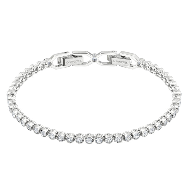 Swarovski Emily Bracelet - White, Rhodium Plated