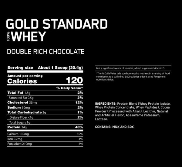 Optimum Nutrition Gold Standard 100% Whey Protein Powder - Chocolate - 2 lb.