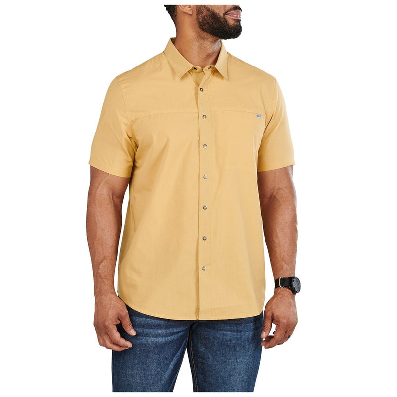 5.11 Mens Wyatt Short Sleeve Button Down Polo Shirt