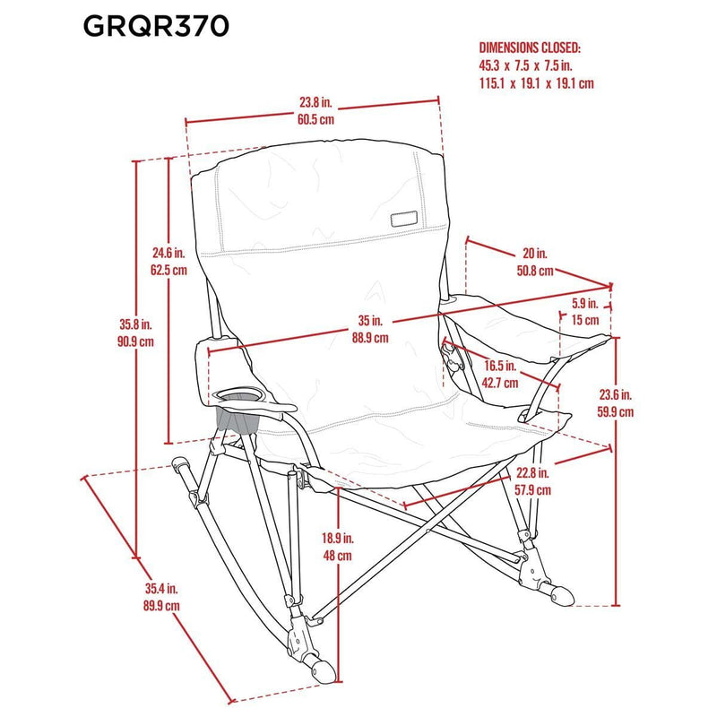 RIO Soft Arm Quad Rocker Chair