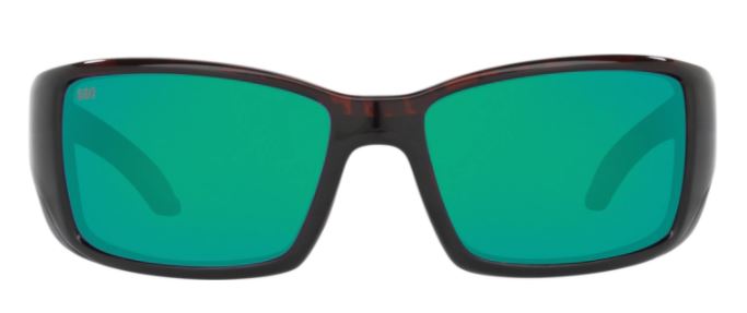 Costa Del Mar Mens Blackfin Tortoise Frame Green Mirror 580 Glass Le ShopCGX