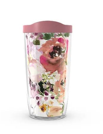 tervis Kelly Ventura Heather Rose Wrap Tumbler with Travel Lid - 16 oz.