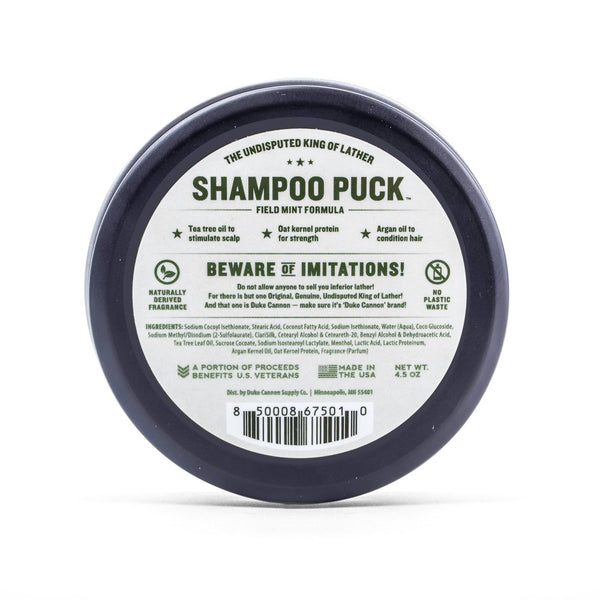 DUKE CANNON Shampoo Puck - Field Mint