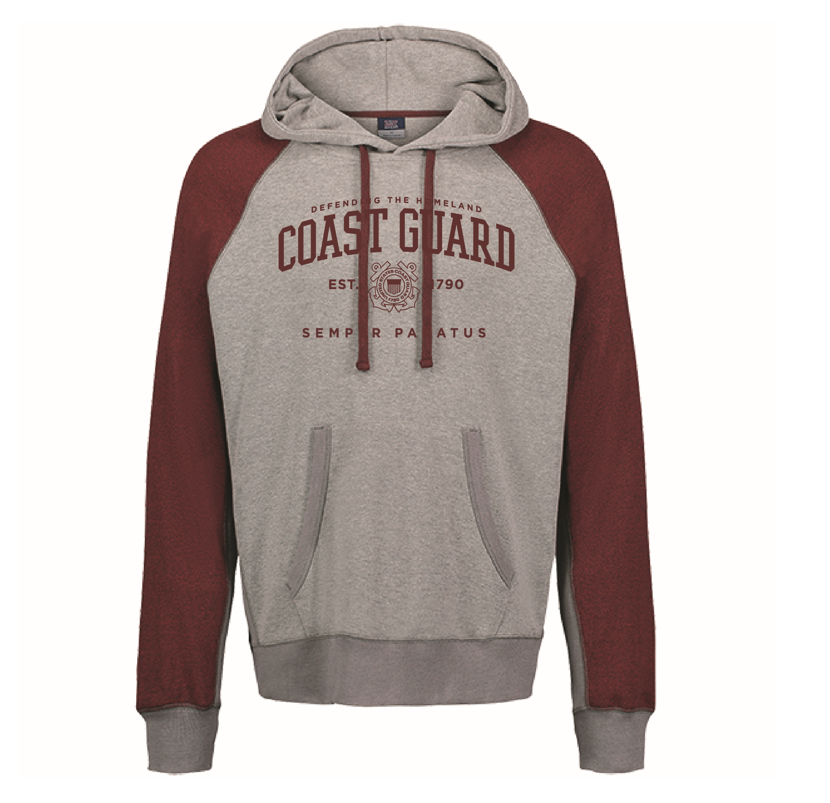 Coast Guard Mens Est. 1790 Pepper Fleece Hoodie Sweatshirt