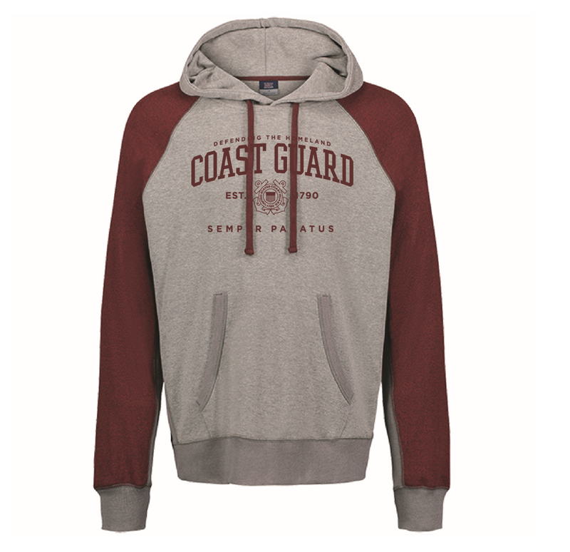 Coast Guard Mens Est. 1790 Pepper Fleece Hoodie Sweatshirt