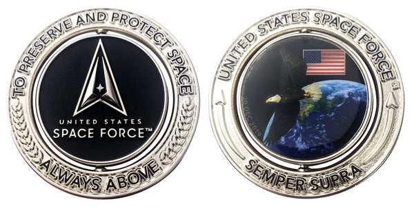 United States Space Force Vanguard Spinner Coin