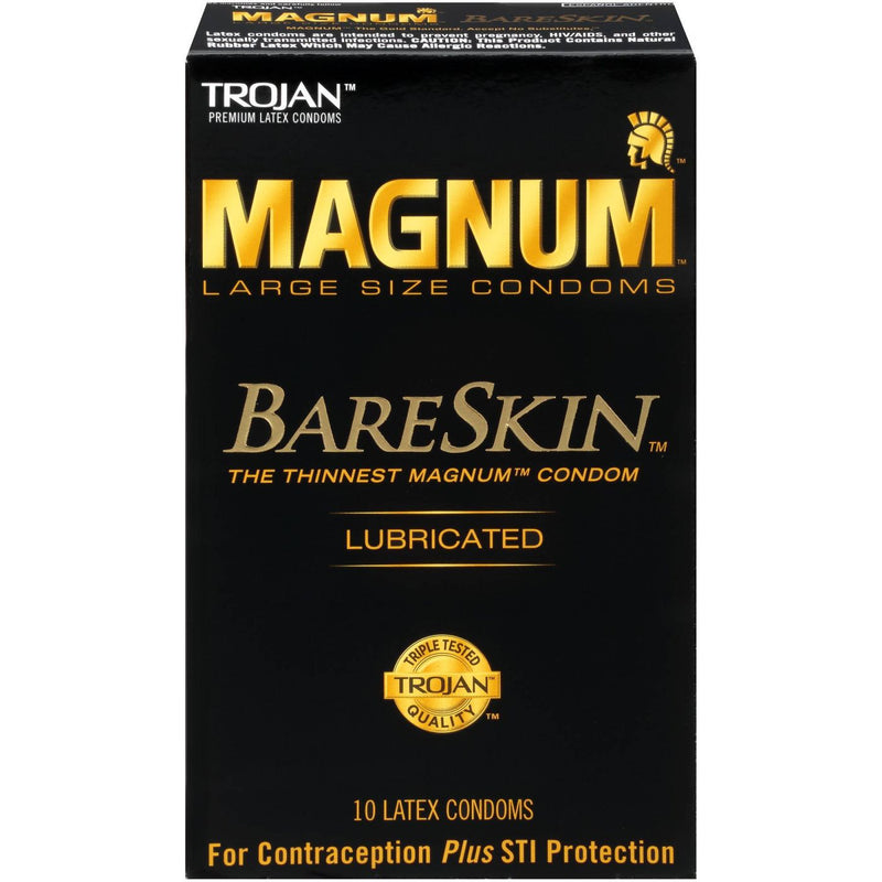 Trojan Magnum Bareskin Lubricated Condoms - 10 count