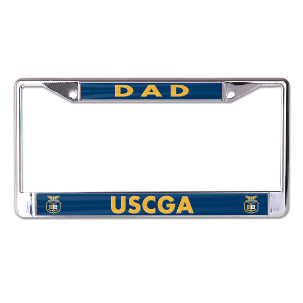 Coast Guard Academy License Plate Frame - Dad
