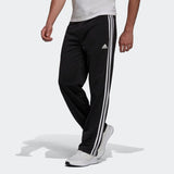 adidas Mens Primegreen Essentials Warm-Up Open Hem 3-Stripes Track Pants