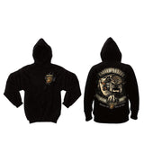 Rothco Mens Black Ink U.S.M.C. Bulldog Pullover Hoodie