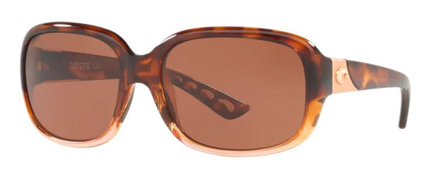 Costa Del Mar Gannet Shiny Tortoise Fade Frame - Copper 580 Plastic Lens - Polarized Sunglasses