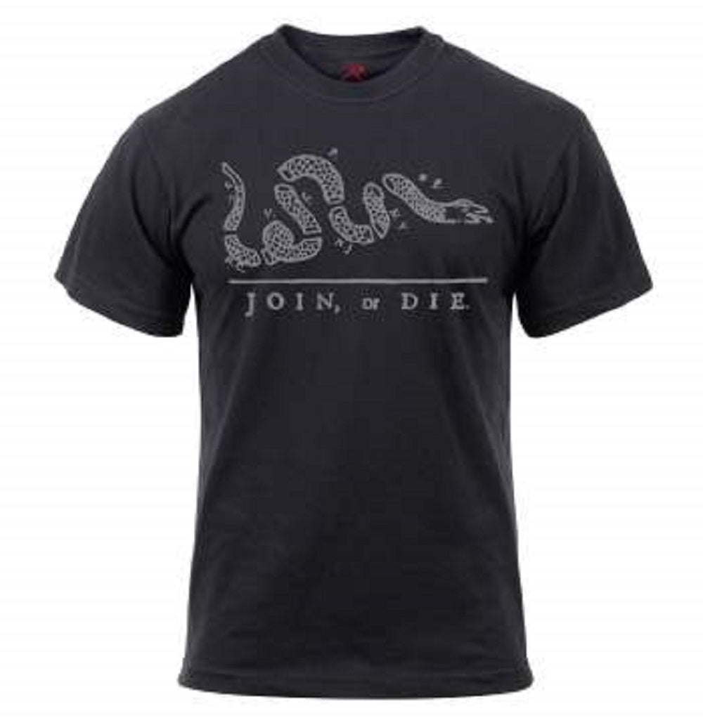 Rothco Mens "Join or Die" Short Sleeve T-Shirt - 2XL