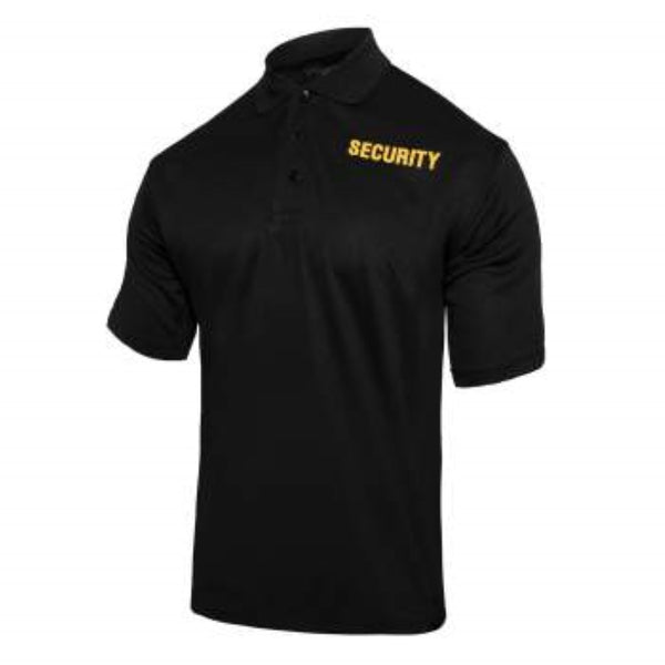 Rothco Mens Moisture Wicking Security Short Sleeve Polo Shirt - Size S - XL