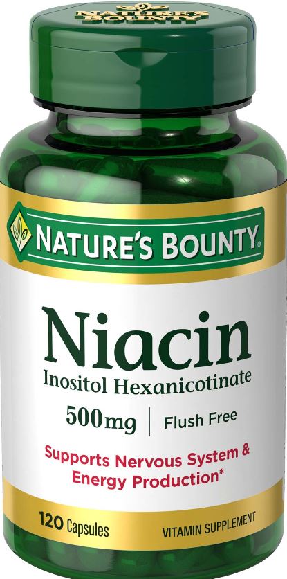 Nature's Bounty Vitamin Niacin Supplement Capsules - 500mg - 120 Count