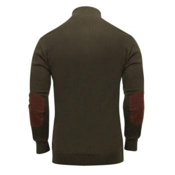Rothco Mens 3-Button With Suede Accents Sweater