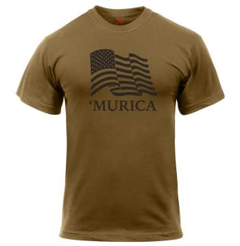 Rothco Mens 'Murica US Flag Short Sleeve T-Shirt - 2XL