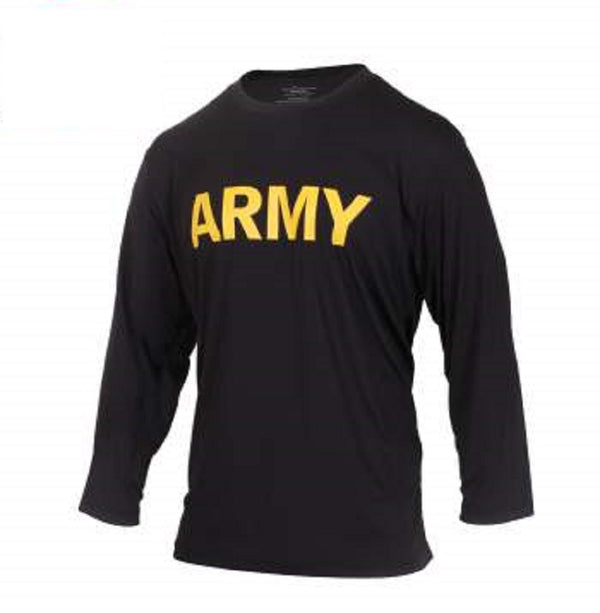 Rothco Mens Army Physical Training Long Sleeve Shirt