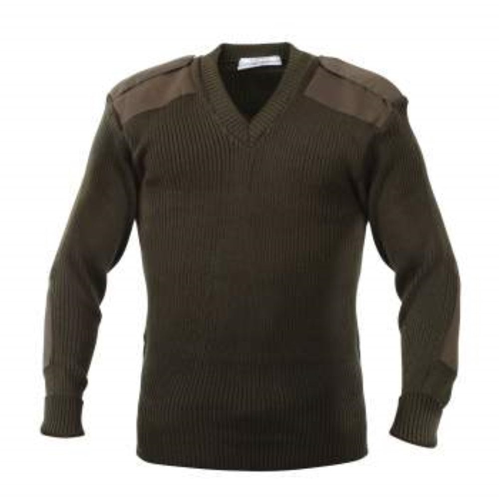 Rothco Mens G.I. Style Acrylic V-Neck Sweater - Size S - XL