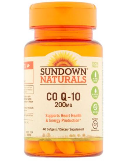 Sundown Naturals Vitamin CO Q-10 Vitamin Supplement Softgels - 200mg - 40 Count