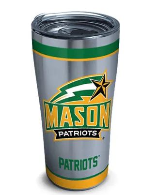 tervis George Mason Patriots Tradition Stainless Steel Tumbler With Slider Lid - 20 Oz.