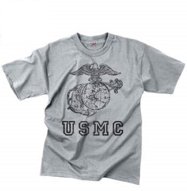 Rothco Mens Marines Vintage USMC Eagle Globe & Anchor Short Sleeve T-Shirt - Size S - XL