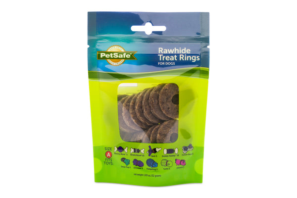 PetSafe Busy Buddy Rawhide Treat Ring Refills - Original Rawhide - Small