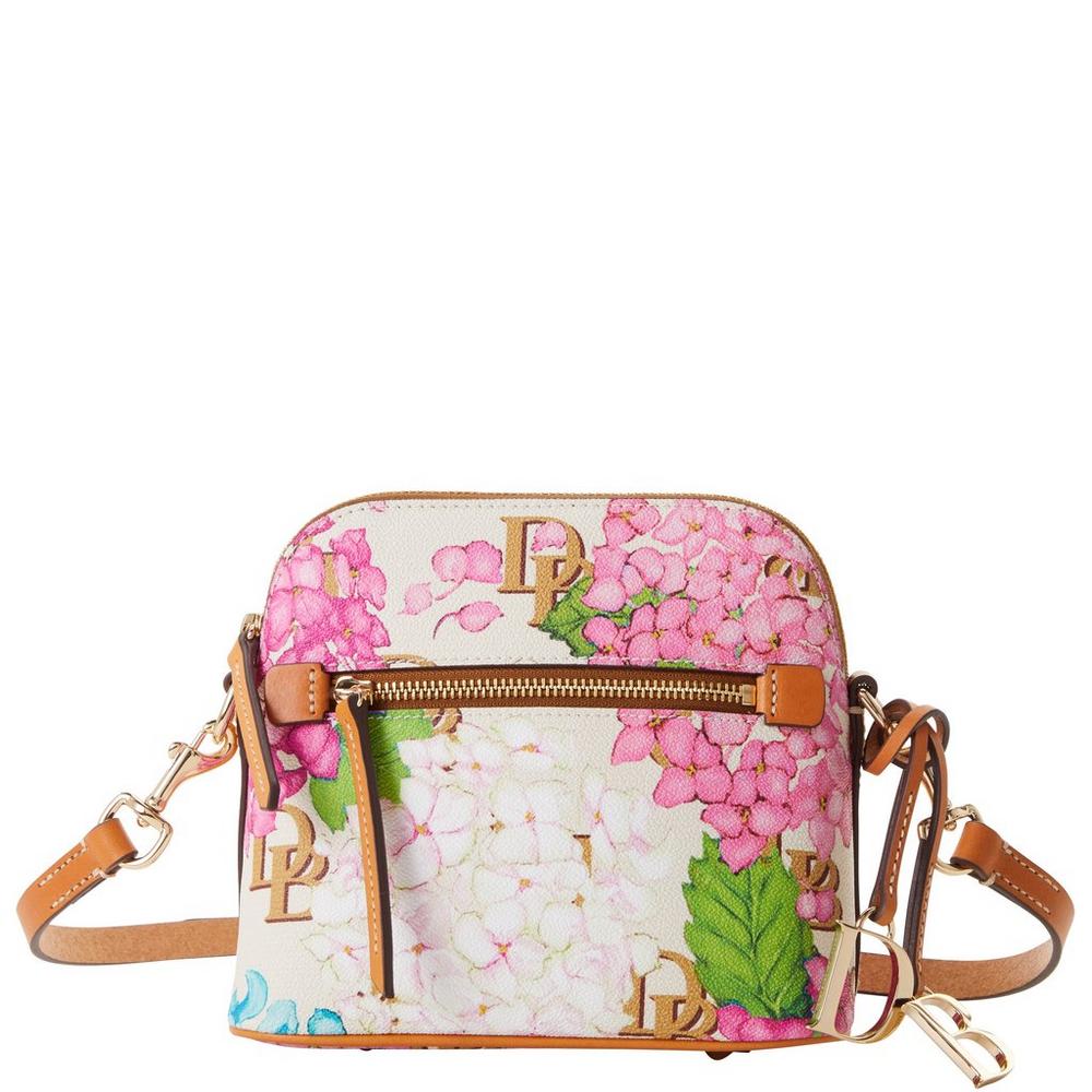 Dooney & Bourke Hydrangea Monogram Domed Crossbody Handbag