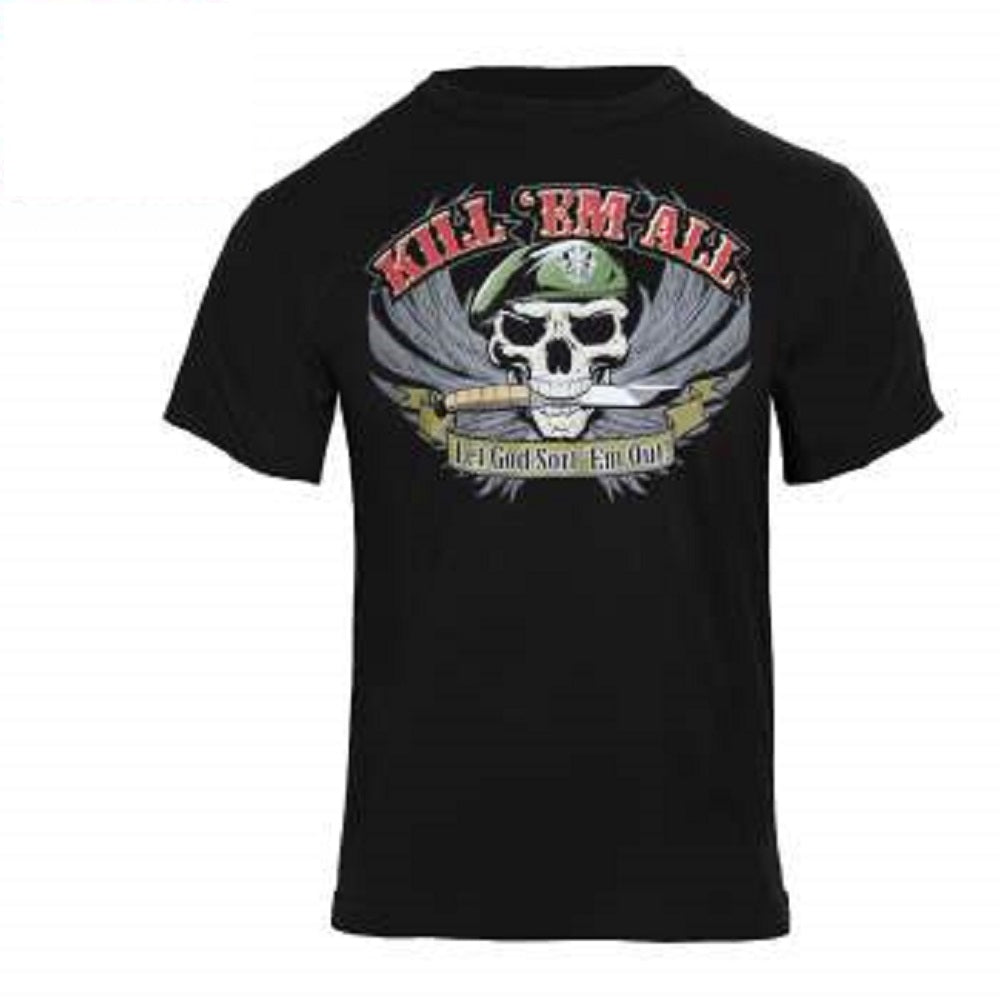 Rothco Mens Kill 'Em All Short Sleeve T-Shirt - Size S - XL