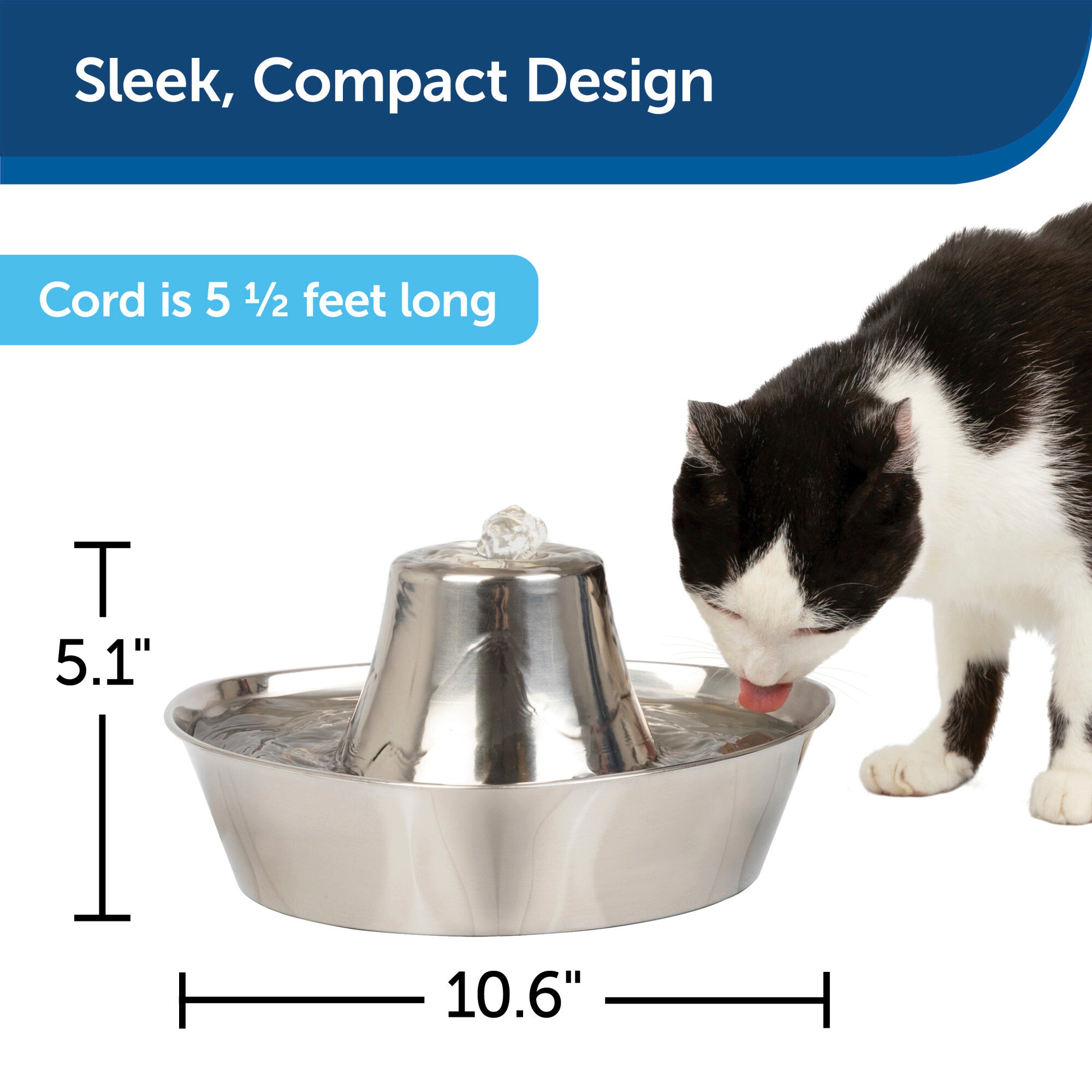 PetSafe Seaside Stainless Pet Fountain