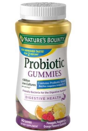 Nature's Bounty Digestive Probiotic Gummie Supplement - 60 Count