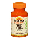 Sundown Naturals Herbal Supplement Standardized Milk Thistle Capsules - 240mg - 60 Count