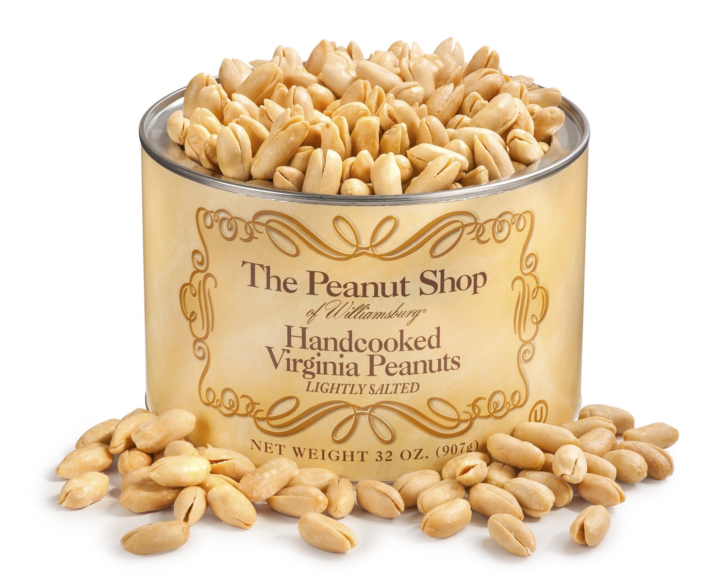 The Peanut Shop of Williamsburg Handcooked Virginia Peanuts Lightly Salted - 32 oz.