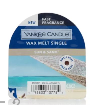 Yankee Candle Wax Single Melt - Sun & Sand