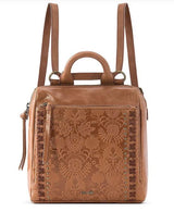 The Sak Loyola Floral Embossed Leather Mini Convertible Backpack