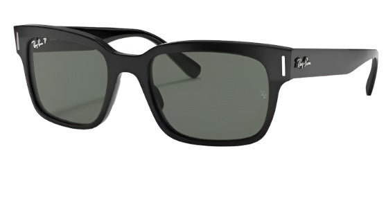 Ray-Ban Jeffrey Polarized Sunglasses - Black/G-15 Green