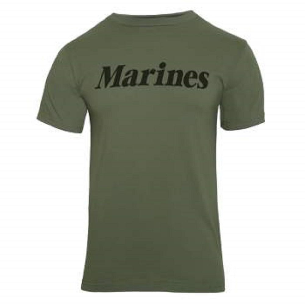 Rothco Mens Marines Physical Training Short Sleeve T- Shirt - Size S - XL