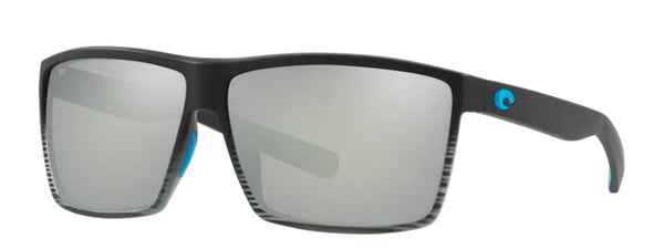 Costa Del Mar Rincon Matte Smoke Crystal Fade Frame - Gray Silver Mirror 580 Glass Lens - Polarized Sunglasses