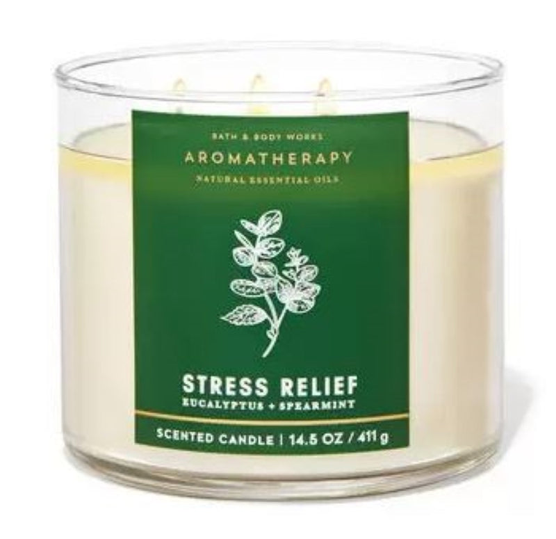 Bath & Body Works 3-Wick Candle - Aromatherapy - Eucalyptus Spearmint