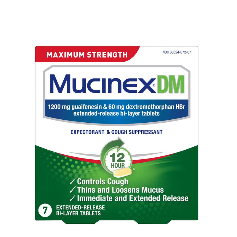 Mucinex DM Maximum Strength 12 Hour Extended Release Bi-Layer Tablets - 7 Count