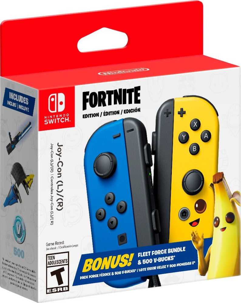 Nintendo Joy-Con (L)/(R) Fortnite Fleet Force Bundle - Blue and Yellow
