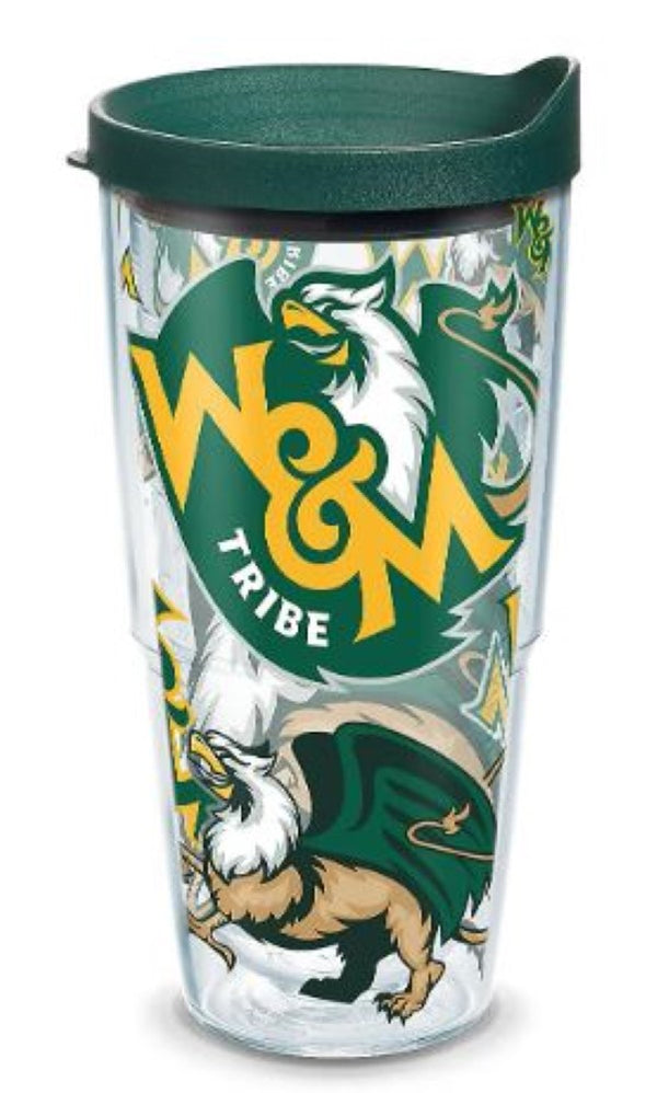 tervis William & Mary Tribe All Over Wrap Insulated Tumbler With Travel Lid - 24 Oz.