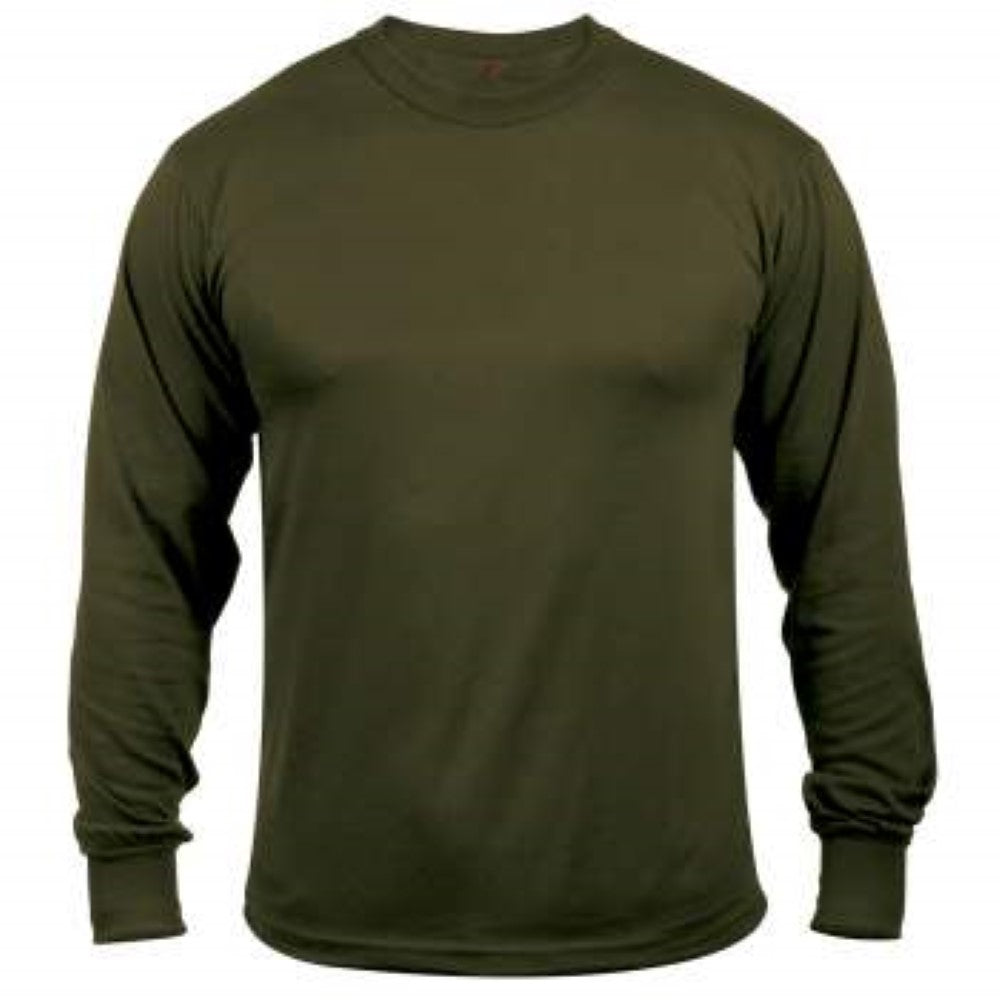 Rothco Mens Moisture Wicking Long Sleeve T-Shirt - Size S - XL