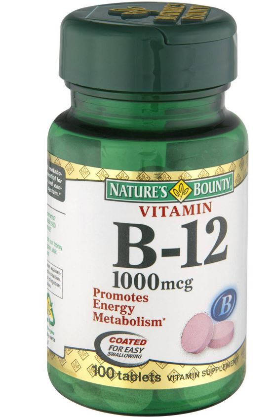 Nature's Bounty Vitamin B12 Vitamin Supplement Tablets - 1000mcg - 100 Count