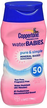 Coppertone Water Babies Pure & Simple Sunscreen Lotion SPF 50