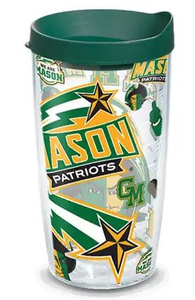 tervis Gerorge Mason 16 oz. Wrap With Travel Lid Tumbler - Patriots All Over