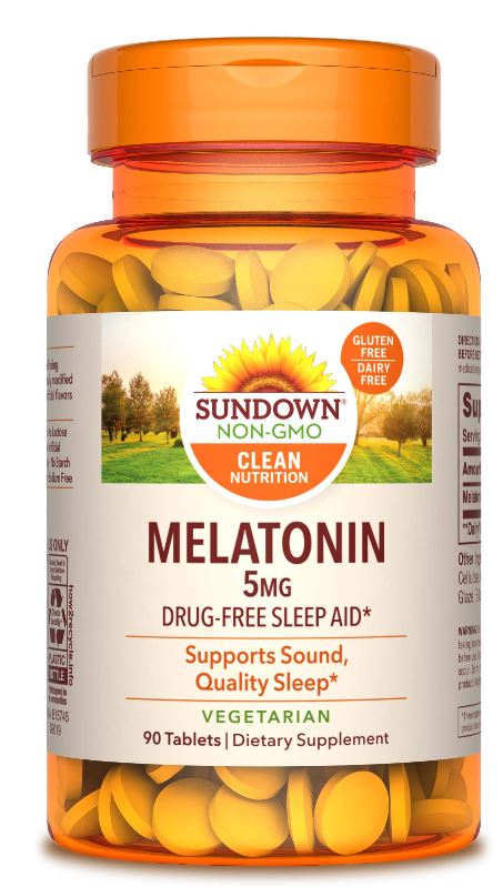 Sundown Naturals Sleep Support Supplement Melatonin Tablets - 5mg - 90 Count