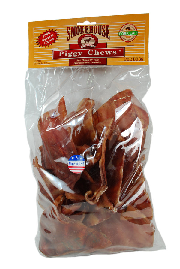 SMOKEHOUSE Piggy Chews - 20 Count